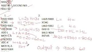 2-16 bit addition in 8085 microprocessor language.