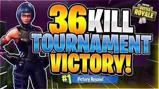 CRAZY 36 KILL TOURNAMENT WIN! Tournament Highlight #16 (Fortnite Battle Royale)