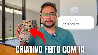 Como fazer CRIATIVOS com I.A em 6 Minutos (E vender todos os dias na internet) Mostrei na tela!