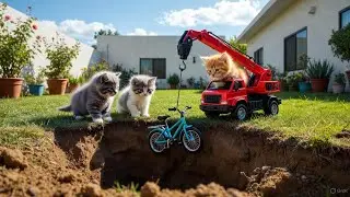 Cat&rsquo;s Epic Rescue Mission | The Toy Bike Adventure! |Dil Sy Kahani #shorts #ai #viral