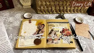 ASMR 🌳 A young woman with thoughts. #diarylife #vingtage #asmr