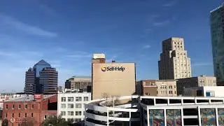 2019 - The Durham, North Carolina Skyline on a Beautiful Christmas Day