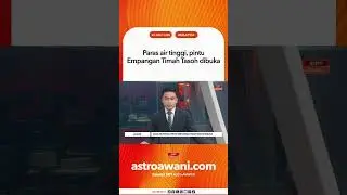 Paras air tinggi, pintu Empangan Timah Tasoh dibuka