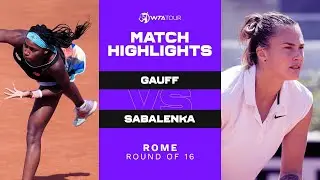 Coco Gauff vs. Aryna Sabalenka | 2021 Rome Round of 16 | WTA Match Highlights