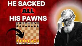 He scarified all his pawns but still won! The Most aggressive chess game in history.