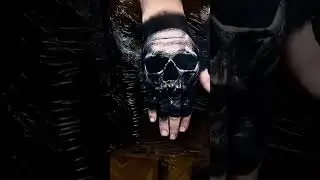 Black and gray realistic skull tattoo by the talented silvanofiato #shorts #tattoo #shortvideo