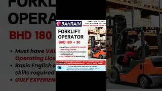 #hiring #forkliftoperator #bahrain #bahrainjobs #forklift