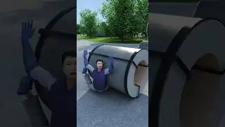 Steel Coil 😰 #shorts #3danimation