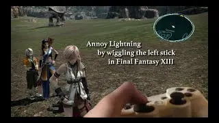 Final Fantasy XIII - characters get annoyed or tired of you wiggling the left stick
