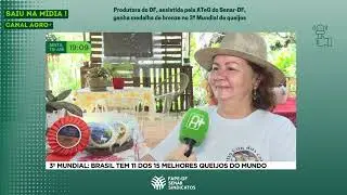 Produtora do DF, assistida pela ATeG do Senar-DF, ganha medalha de bronze no 3&ordm; Mundial de Queijos