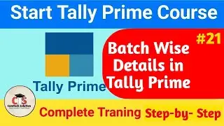 Bitch wise Details in Tally Prime || How To Maintain Batch Wise Details In Tally Prime
