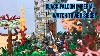 Epic LEGO Castle MOC: Rebellion vs. Black Falcons Watch Tower!