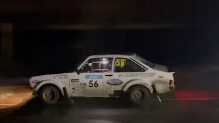 Ford escort mk2 rally cars in the dark at East Riding stages rally 2026