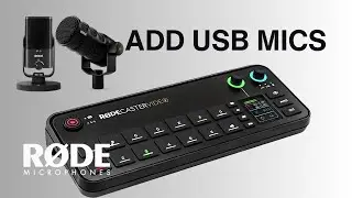 Добавьте USB-микрофоны в видеосистему Rodecaster.