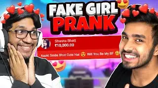 Fake Girl Prank On @TechnoGamerzOfficial | Techno Gamer Girlfriend Revealed