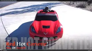 Kids Best Popular Red Corvette Electric Car Review and Test Drive Toys R Us - Lana3LW
