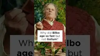 why Bilbo suddenly aged, but not Gollum after losing the Ring? #lotr #shorts