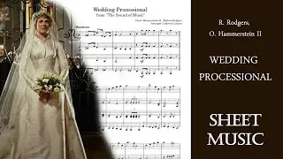 Wedding processional - The Sound of Music - SHEET MUSIC - Violin Quartet (midi Audio)