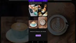 Android : Java : 2x2 grid with a fade in animation
