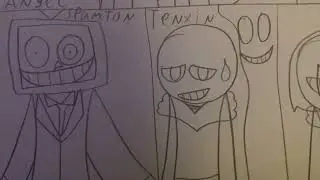 Under purgatory (horror undertale au)/steven in fevertale (horror au)/random doodle art characters