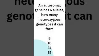 Inheritance Biology  #csir #gate #biology #mcq #quiz #bet #icmr #education #dbt#genetics