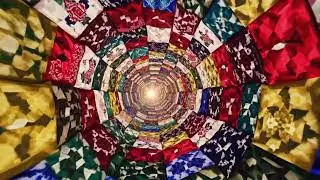 Mesmerizing Colorful Fabric Spiral 🌀 | Hypnotic Visual Loop | Relaxing 4K VJ Background