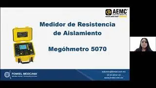 Webinar del Medidor de Resistencia de Aislamiento de 5000 V, modelo 5070 de AEMC