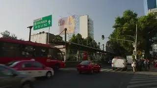 Street In Mexico City Stock Video