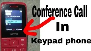 How to call a conference call in keypad phone/Technical Techy Malayalam