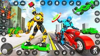 Army Tank bus car jet transformation Robot Game 2026 /  Military Robot Tank - Android gameplay
