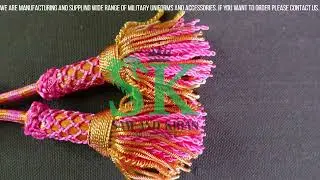 Cinctures Pink and Gold Tassel, Cincture for Alb, Rope Cincture with Tassels, Roman Knot Cincture