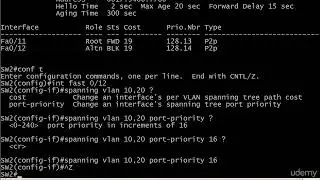 35 STP 7 Per VLAN Load Balancing Port Priority, Plus STP Port State Review SPANNING TREE PROTOCOL