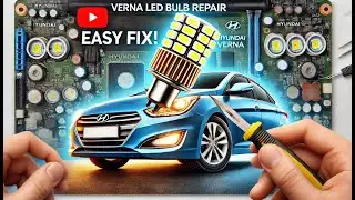 اصلاح لمبه ليد سيارة Car LED bulb repair Verna