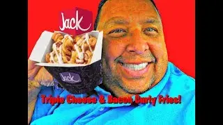Jack In The Box&reg; Triple Cheese & Bacon Curly Fries Review!