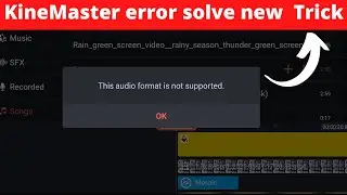 kineMaster  Recording Error  ||  Error name this audio format is not suppoted