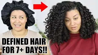 Natural Hair Night & Morning Routine! Defined curls for a week 😍