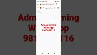 Admob online Earning #Videos 1