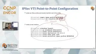 [CCNP ENCOR] Cisco IPsec VPN Types and VTI Configuration