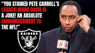 STEPHEN A. SMITH ERUPTS: Raiders “Destroyed Carroll’s Legacy,” Davis Slammed | Raiders News