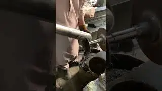 Honda CG 125 silencer buffing process in grander machine #hardwork #mechanicallife #workshop#youtube