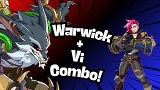 Warwick + Vi Assist Combo (715 Damage Light Starter Midscreen)