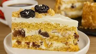 Polish walnut cake with a simple recipe that tastes like it came from a pastry shop! 🍰