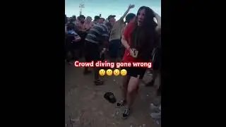 Fan tries to dive into crowd but fails at Ski Mask The Slump God concert☹️🫣