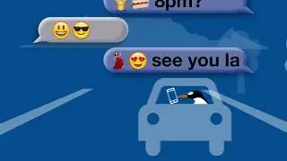 Pikkie Penguin in #ItCanWait: Texting