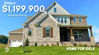 INSIDE $1.19M LUXURY NEWLY BUILT Franklin TN | Drees Homes | Oakdale | Starnes Creek | JOHNBOURGEOIS