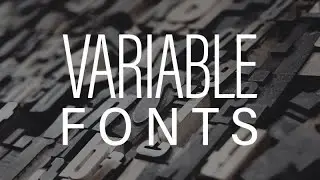 Graphic Design Tutorial - How To Use Variable Fonts in Adobe Illustrator