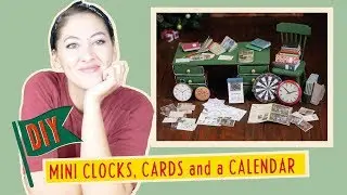 DIY mini calendar, clocks and notebooks | Mouse Mansion Tutorial