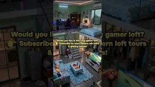 Modern Cozy Loft Apartment Tour | Gamer Setup + Small Space Living #cozyhome #예쁜인테리어 #shorts