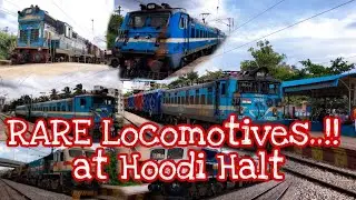Locomotives and freight daily observation at Hoodi halt.