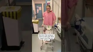Learning to walk again after surgery! #scoliosis #surgery